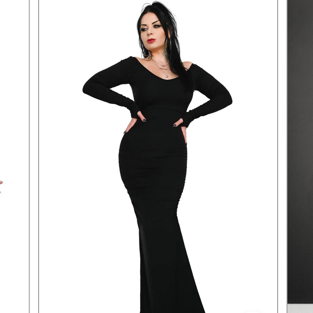 Foxblood Morticia Dress